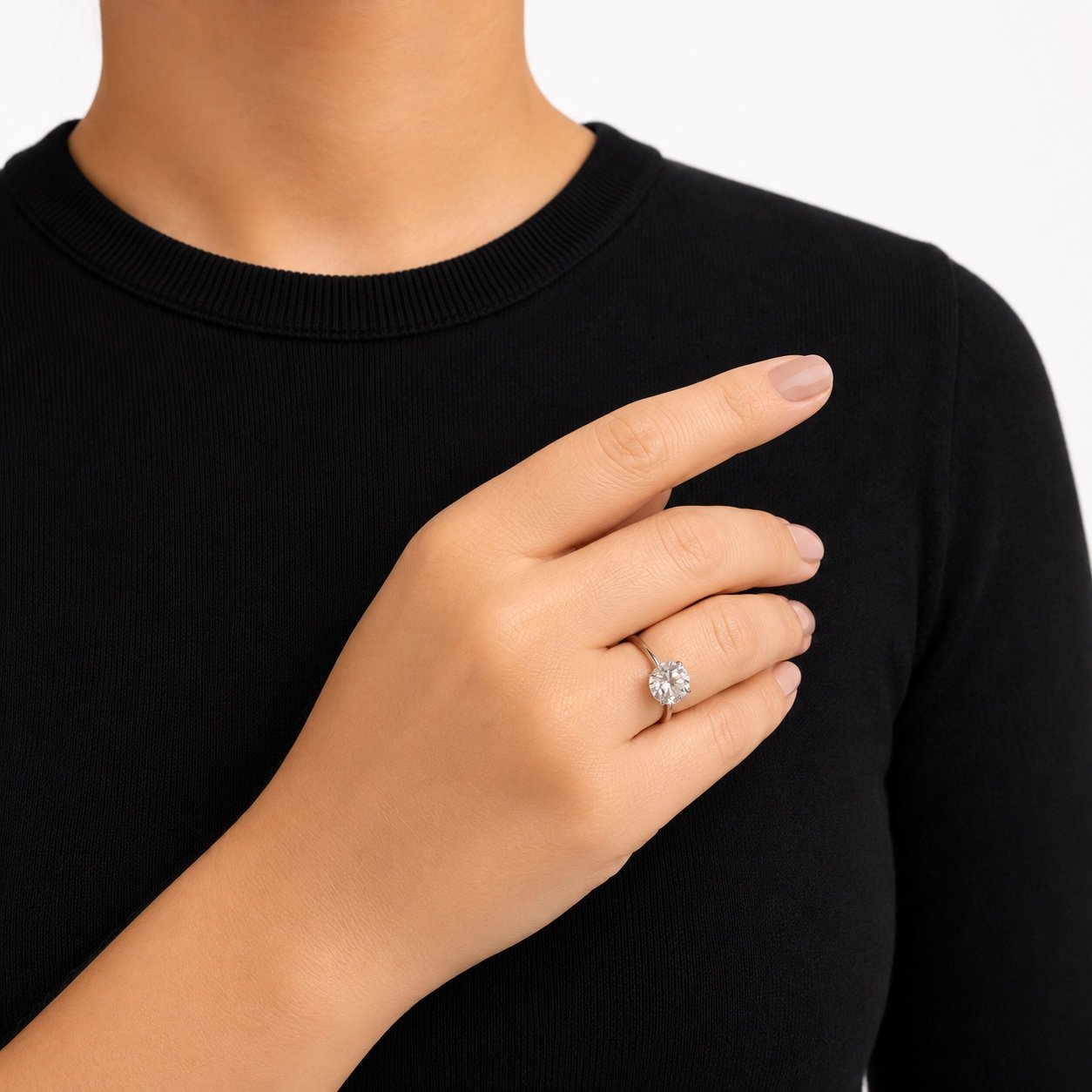 ANEL SOLITÁRIO ZIRCONIA 8 MM N 14 16 18 20 22 24 ESTAMP CONSULTE TAMANHOS DISPONIVEIS