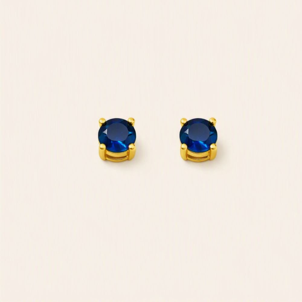 BRINCO PONTO DE LUZ ZIRCONIA SAFIRA 5 MM IMP OS BRINCOS NAO ACOMPANHAM TARRAXAS